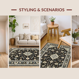 Timeless Black Beige Geometric Style(Black)