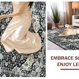 Elegant Geometric Tiled Arrangement(Black)