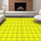 Ultra Soft Area Rug, Non Slip, Stain Resistant, Washable Area Rugs for Living Room, Bedroom, Elegant Layered Trellis Look(Yellow)
