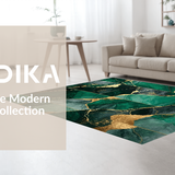Elegant Geometric Gold Green Fusion(Green)