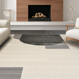 Ultra Soft Area Rug, Non Slip, Stain Resistant, Washable Area Rugs for Living Room, Bedroom, Inviting Cozy Tiled Composition(Gray)