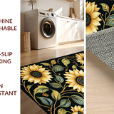 Dynamic Sunflower Graphic Element(Black)