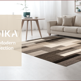 Ultra Soft Area Rug, Non Slip, Stain Resistant, Washable Area Rugs for Living Room, Bedroom, Modern Soft Neutral Geometric Shapes(Beige)
