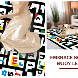 Elegant Minimalist White Alphabet Arrangement(Red)