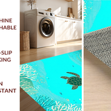 Ultra Soft Area Rug, Non Slip, Stain Resistant, Washable Area Rugs for Living Room, Bedroom, Serene Nautical Color Harmony(Blue)