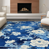 Artful Blue and White Symmetrical(Blue)