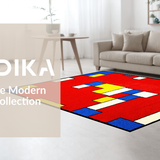 Dynamic Rainbow Patterned Playmat(Red)