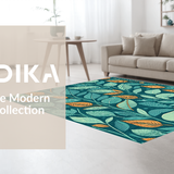 Elegant Teal and Orange Contrast(Blue)