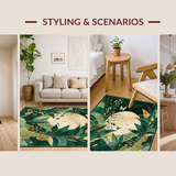 Chic Abstract Plant Silhouettes(Green)