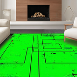 Lively Retro Inspired Graphic Feature(Green)