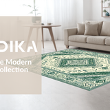 Earthy Tones Retro Diamond Design(Green)