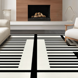 Ultra Soft Area Rug, Non Slip, Stain Resistant, Washable Area Rugs for Living Room, Bedroom, Chic Rustic Zebra Pattern Design(Beige)