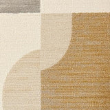 Ultra Soft Area Rug, Non Slip, Stain Resistant, Washable Area Rugs for Living Room, Bedroom, Handmade Ivory Bedroom Minimalist Abstract Wool Carpet(Beige)