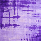 Ultra Soft Area Rug, Non Slip, Stain Resistant, Washable Area Rugs for Living Room, Bedroom, Charming Whimsical Color Burst(Purple)