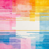 Fluid Hued Linear Motif(Pink)