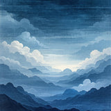 Artistic Ethereal Swirl Composition(Blue)