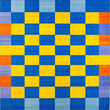 Chic Rainbow Trellis Composition(Blue)