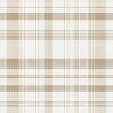Ultra Soft Area Rug, Non Slip, Stain Resistant, Washable Area Rugs for Living Room, Bedroom, Modern Neutral Plaid in Warm Beige with Crisp White and Taupe Linear Motifs(Beige)