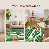 Contemporary Abstract Cactus Imagery(Green)