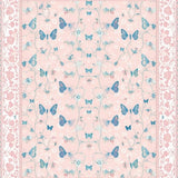 Ultra Soft Area Rug, Non Slip, Stain Resistant, Washable Area Rugs for Living Room, Bedroom, Serene Floral Scalloped Pattern(Pink)