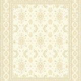 Ultra Soft Area Rug, Non Slip, Stain Resistant, Washable Area Rugs for Living Room, Bedroom, Ornate Traditional Area Featuring Geometric Shapes and Subtle Hues(Beige)