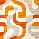 Ultra Soft Area Rug, Non Slip, Stain Resistant, Washable Area Rugs for Living Room, Bedroom, Rustic Earthy Textured Visual Theme(Orange)