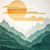 Earth Tone Circular Design(Beige)