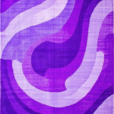 Ultra Soft Area Rug, Non Slip, Stain Resistant, Washable Area Rugs for Living Room, Bedroom, Playful Modern Abstract Swirls(Purple)