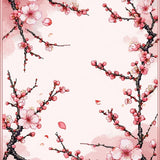 Ultra Soft Area Rug, Non Slip, Stain Resistant, Washable Area Rugs for Living Room, Bedroom, Romantic Branch Floral Elegance(Pink)