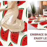 Ultra Soft Area Rug, Non Slip, Stain Resistant, Washable Area Rugs for Living Room, Bedroom, Vibrant Cheerful Watermelon Aesthetic(Red)