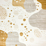 Ultra Soft Area Rug, Non Slip, Stain Resistant, Washable Area Rugs for Living Room, Bedroom, Speckled Beige Area with Abstract Animal Inspired Design(Beige)
