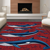 Vibrant Coastal Creature Design(Red)