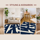 Fun Modern Travel Inspired Design(Blue)