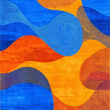 Artistic Geometric Color Fusion(Blue)