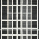 Ultra Soft Area Rug, Non Slip, Stain Resistant, Washable Area Rugs for Living Room, Bedroom, Linear Rhythm: Woven Stripe Accent Rug, Graphic Decor(Gray)