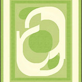 Green Irregular Fluid Motif(Green)