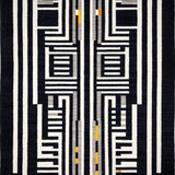 Ultra Soft Area Rug, Non Slip, Stain Resistant, Washable Area Rugs for Living Room, Bedroom, Whimsical Graphic Animal Pattern(Black)