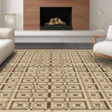 Cozy Ogee Patterned Nature Inspired(Beige)
