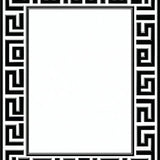 Distinctive Modern Geometric Contrast(Black)