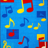 Ultra Soft Area Rug, Non Slip, Stain Resistant, Washable Area Rugs for Living Room, Bedroom, Whimsical Tune-Inspired Palette(Blue)