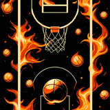 Vibrant Black Orange Aesthetic(Black)