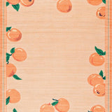 Ultra Soft Area Rug, Non Slip, Stain Resistant, Washable Area Rugs for Living Room, Bedroom, Joyful Summery Floral Arrangement(Orange)