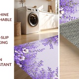 Ultra Soft Area Rug, Non Slip, Stain Resistant, Washable Area Rugs for Living Room, Bedroom, Lavender Dreamy Cloud Design(Purple)