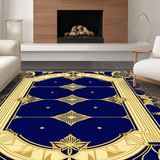 Vibrant Geometric Navy Motif(Blue)