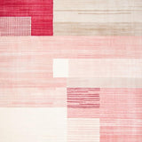Ultra Soft Area Rug, Non Slip, Stain Resistant, Washable Area Rugs for Living Room, Bedroom, Chic Abstract Geometric Motif(Pink)
