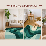 Chic Textured Geometric Form(Green)