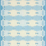 Ultra Soft Area Rug, Non Slip, Stain Resistant, Washable Area Rugs for Living Room, Bedroom, Charming Microfiber Bow Floor Mat With Coquette Design For Sweet Home(Blue)