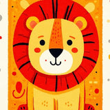 Ultra Soft Area Rug, Non Slip, Stain Resistant, Washable Area Rugs for Living Room, Bedroom, Sunny Animal Alphabet Array(Red)