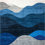 Elegant Modern Mixed Media Design(Blue)