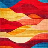 Dynamic Colorful Wave Aesthetic(Red)